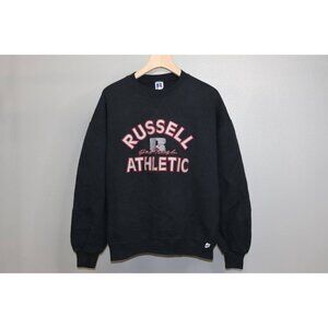 Vtg 90s Russell Athletic Get Tough Sweatshirt Men’s XL Black Crewneck USA Made